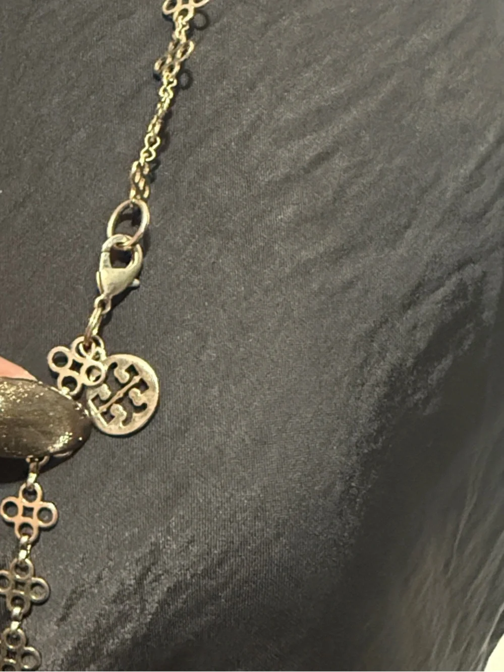 Tory Burch Quatrefoil Gold Long Necklace”